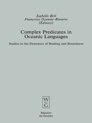 cover image of Complex Predicates in Oceanic Languages